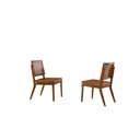 Ver imagem 7 de Mesa de Jantar Tampo de Madeira Medelim com 6 Cadeiras Veneza Marrom/Cinamomo Imbuia/Off White