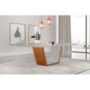 Ver imagem 3 de Mesa de Jantar Tampo de Madeira Medelim com 6 Cadeiras Veneza Marrom/Cinamomo Imbuia/Off White