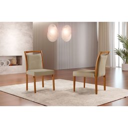 Mesa de Jantar Tampo de Madeira Vitoria com 4 Cadeiras Safira - 6