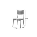Ver mais imagens de Mesa de Jantar Tampo de Madeira Topazio com 6 Cadeiras Ravena Marrom/Cinamomo Imbuia/Off White