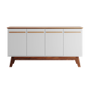 Ver imagem 2 de Buffet Aparador Atta Quatro Portas com Pés de Madeira