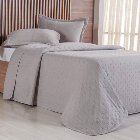 Kit Colcha Casal Miraggio New Soft 220x240cm Cahsmere
