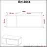 Gabinete para Banheiro com 1 Porta sem Cuba Bn3644 - 5
