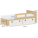 Ver imagem 3 de Cama Infantil com Gavetas e Proteção Lateral Linha Join Quater
