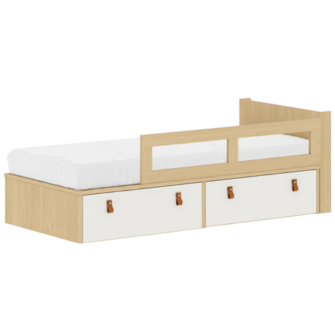Cama Infantil com Gavetas e Proteção Lateral Linha Join Quater