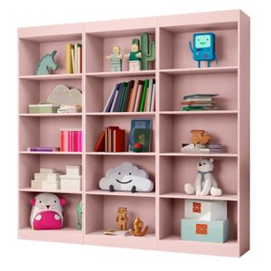 Conjunto 3 Estante Livreiro Mlultiuso Larissa