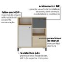 Ver mais imagens de Conjunto 2 Peças para Escritório com Escrivaninha Next e Balcão Nordik Carvalho Grafite Branco Marrom