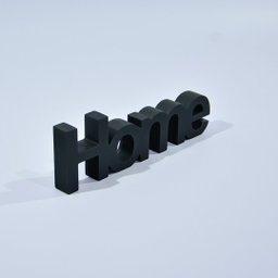 Letreiro Decorativo Preto Fosco - Home - 4