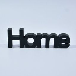 Letreiro Decorativo Preto Fosco - Home - 1