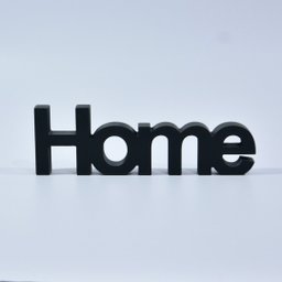 Letreiro Decorativo Preto Fosco - Home - 3