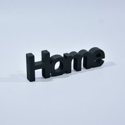 Letreiro Decorativo Preto Fosco - Home - 2