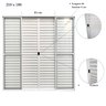 Porta Balcão de Alumínio 6 Folhas 210x 180cm com Fechadura Linha Modular - 3