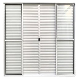 Porta Balcão de Alumínio 6 Folhas 210x 180cm com Fechadura Linha Modular - 2