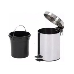 Lixeira Inox com Pedal 5l Coisasecoisinhas - 1 Lixeira Inox com Pedal 5l Coisasecoisinhas - 1