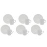 Conjunto de Xícara de Café com Pires 06 Peças Aspen Schmidt Conj Xícara Café Aspen 06 peças - 1