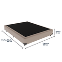 Ver imagem 3 de Base Box Viúvo Bege 128cm Madeira