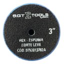 Ver mais imagens de Boina Hex Espuma 3 Azul Corte Leve Sigma Tools Acabamento Automotivo de Alta Performance