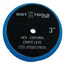 Ver imagem 4 de Boina Hex Espuma 3 Azul Corte Leve Sigma Tools Acabamento Automotivo de Alta Performance