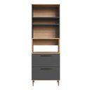 Ver imagem 7 de Armário Torre Quente 2 Fornos 1 Porta 2 Gavetões Isabelle