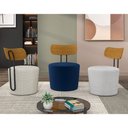 Ver imagem 2 de Poltrona Decorativa 54cm Inter Linho Cinza Claro - Sallar Home