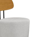 Ver imagem 5 de Poltrona Decorativa 54cm Inter Linho Cinza Claro - Sallar Home