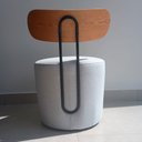 Ver imagem 5 de Poltrona Decorativa 54cm Inter Linho Cinza Claro - Sallar Home