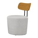 Ver imagem 7 de Poltrona Decorativa 54cm Inter Linho Cinza Claro - Sallar Home