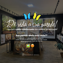 Ver imagem 6 de Quadro Decorativo Borboleta Dourada Lavanda Azul Elegante