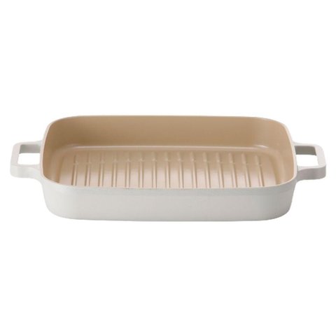 Frigideira Grill 28cm/1,6l Indução Neoflam Pérola, com Alumínio Injetado com Revestimento Cerâ