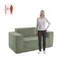 Ver imagem 4 de Sofá 2 Lugares Sync Kappesberg 176cm Boucle Menta