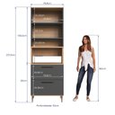 Ver imagem 5 de Armário Torre Quente 0,80m 1 Forno 2 Portas 2 Gavetões Isabelle