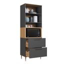 Ver imagem 4 de Armário Torre Quente 0,80m 1 Forno 2 Portas 2 Gavetões Isabelle