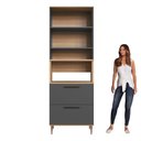 Ver mais imagens de Armário Torre Quente 0,80m 1 Forno 2 Portas 2 Gavetões Isabelle