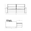 Ver imagem 3 de Sofá 4 Lugares Retrátil e Reclinável 270cm Denver