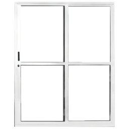 Porta Sacada de Alumínio 2 Folhas 210 x 150cm com Fechadura Linha 25 - 2