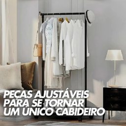 Cabideiro Multiuso Ajustável com Lugar para Sapatos / Arara Dupla - 4