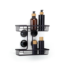 Ver imagem 2 de Prateleira Dupla Shampoo Retangular Black Ventosa 2606 Arthi
