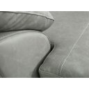Ver imagem 5 de Sofá de Couro Hannover 3 Lugares com Chaise Baú Direita - Soft Gray