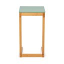 Ver imagem 5 de Mesa Lateral 40cm MDF com Pés de Madeira Maciça Bento Yescasa Verde