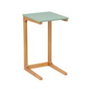 Ver imagem 4 de Mesa Lateral 40cm MDF com Pés de Madeira Maciça Bento Yescasa Verde