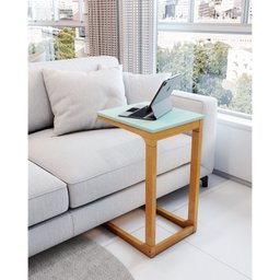 Mesa Lateral de Sofá em Madeira e MDF 40cm Bento Yescasa - 10
