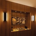 Ver imagem 5 de Arandela Stella Reflex Led 42cm Ip65 12w Bivolt Preto - 2700k - Luz Amarela