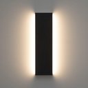Ver imagem 2 de Arandela Stella Reflex Led 42cm Ip65 12w Bivolt Preto - 2700k - Luz Amarela