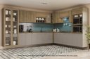 Ver imagem 2 de Armário de Cozinha Modulada Completa de Canto 18 Peças 3,79x2,88m 211 Botanic Kappesberg