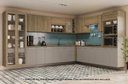 Ver imagem 1 de Armário de Cozinha Modulada Completa de Canto 18 Peças 3,79x2,88m Botanic Kappesberg