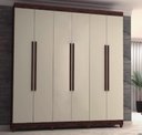 Ver imagem 2 de Guarda Roupa Elegance 6 Portas com Pes Imbuia/champanhe - Vlr