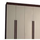 Ver imagem 3 de Guarda Roupa Elegance 6 Portas com Pes Imbuia/champanhe - Vlr