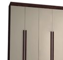 Ver imagem 3 de Guarda Roupa Elegance 6 Portas com Pes Imbuia/champanhe - Vlr