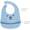 Babador de Silicone com Pega Migalhas Gumy Azul Buba - 2