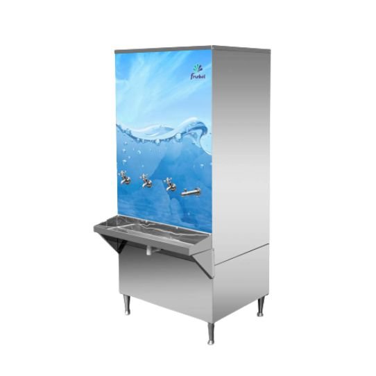 Bebedouro Industrial Coluna 200 Litros Gelado 110v Adesivado Frisbel - 1